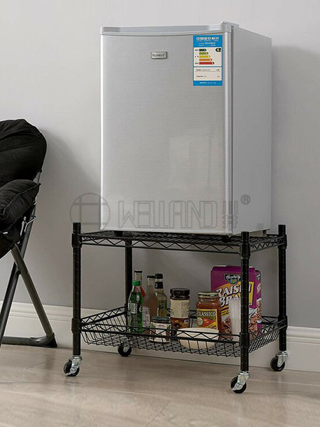 可移動冰箱置物架帶抽屜網 可移動冰箱置物架帶抽屜網