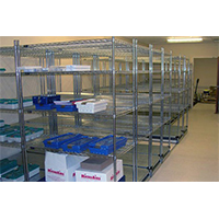 生物工程庫房線網收納架_醫院病房置物架_醫院藥品倉庫貨架（1）
