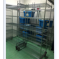 生物工程庫房線網收納架_醫院病房置物架_醫院藥品倉庫貨架（3）