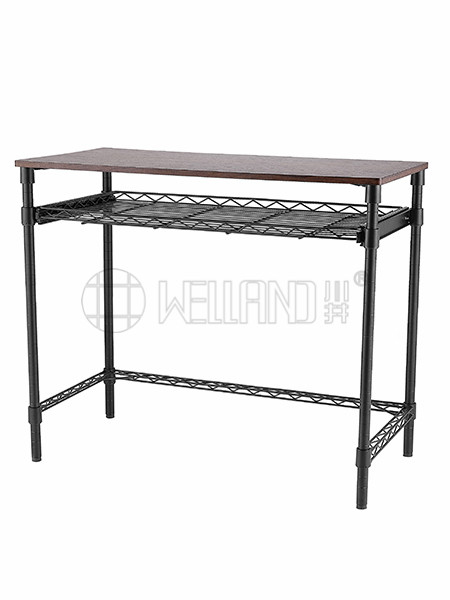 簡易鋼木電腦桌帶推拉抽屜 簡易鋼木電腦桌帶推拉抽屜