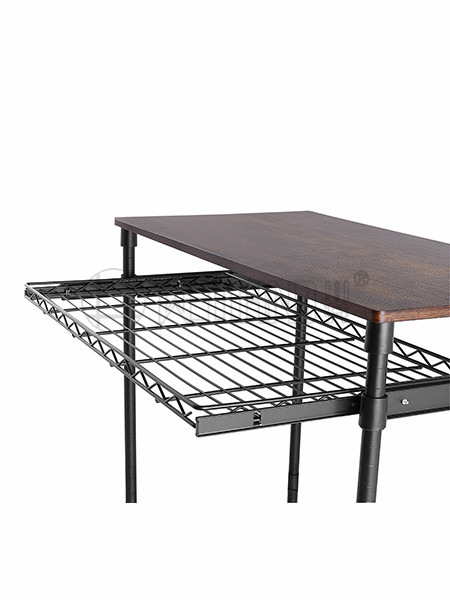 簡易鋼木電腦桌帶推拉抽屜 簡易鋼木電腦桌帶推拉抽屜