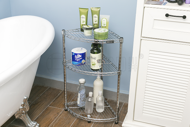 線網金屬客廳置物架該放在哪里比較合適-川井