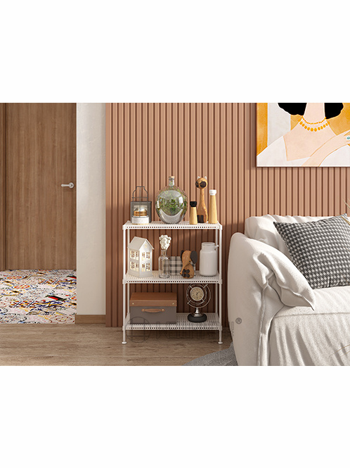 白色多層洞洞板置物架