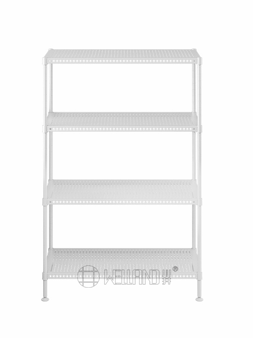 白色多層洞洞板置物架