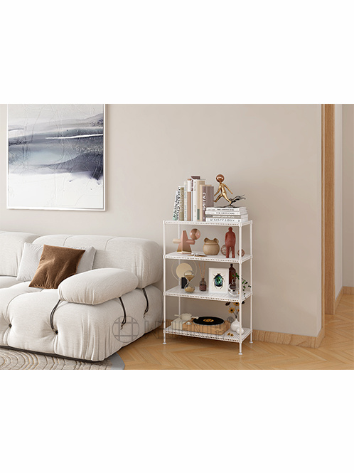 白色多層洞洞板置物架