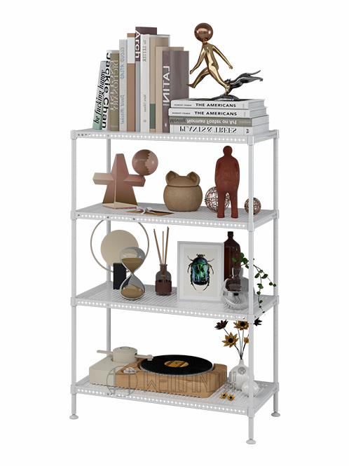 白色多層洞洞板置物架