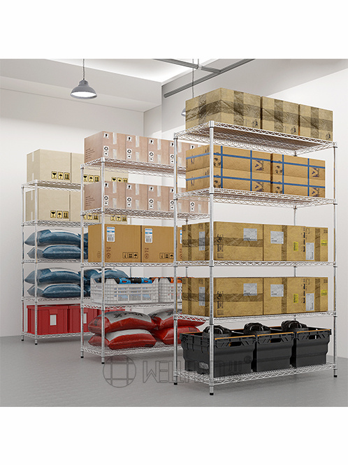 重型多層碳鋼倉(cāng)儲(chǔ)貨架