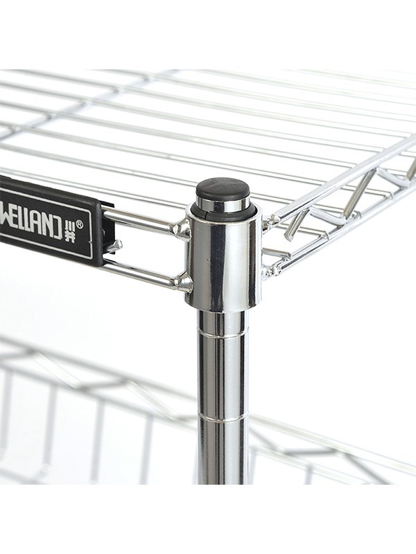 大容量四層金屬網籃置物架