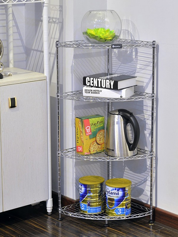 加固四層轉角儲物收納架